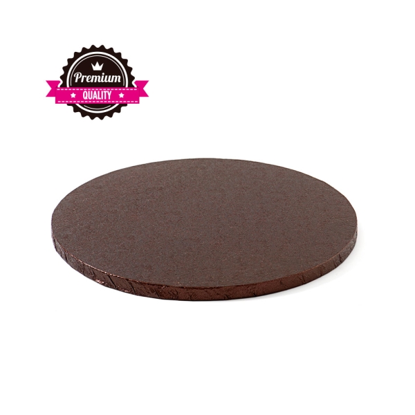 Cake Board Round 25cm (10") / Thickness 12mm - BROWN